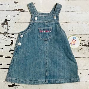 NWT Circo Baby Girls Denim Jumper Dress 6 month